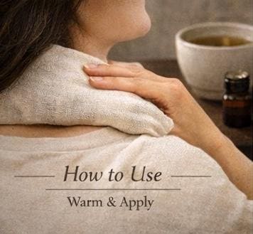 Herbal Compress Wrap | Lavender, Chamomile, Eucalyptus, Peppermint Aromatherapy Ritual
