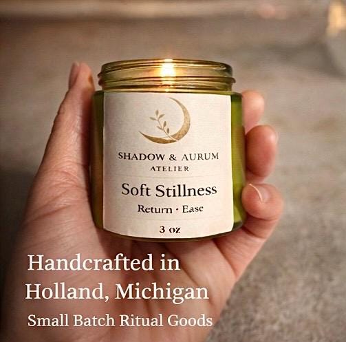 Natural Lavender, Soy, Wood Wick Candle | Meditation | Calming| Soft Stillness Ritual Candle