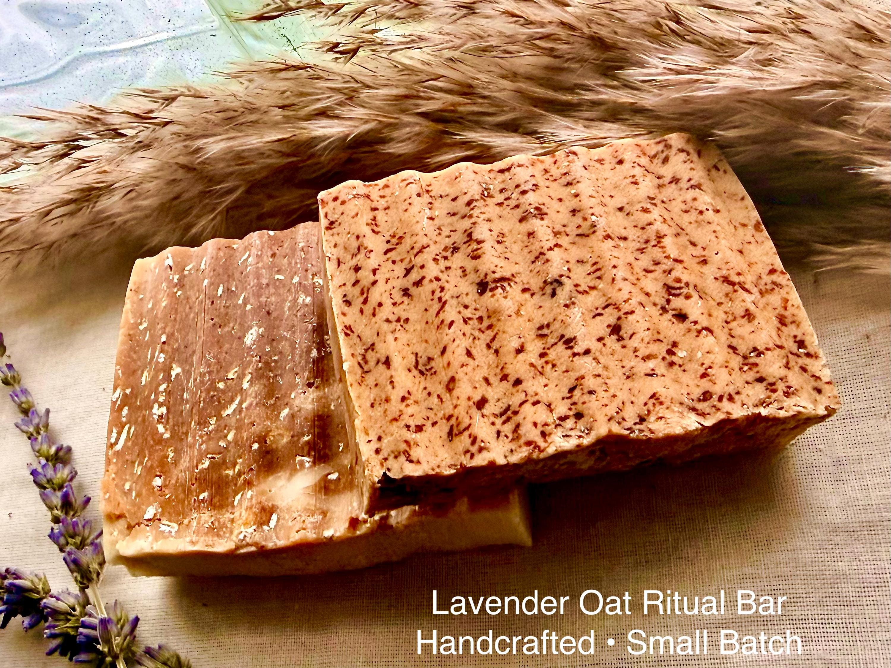Honey Oatmeal Soap Bar | Dry Skin Relief, Gentle Exfoliant, Ritual Self Care