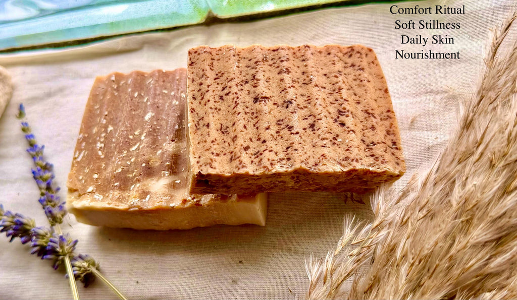 Honey Oatmeal Soap Bar | Dry Skin Relief, Gentle Exfoliant, Ritual Self Care