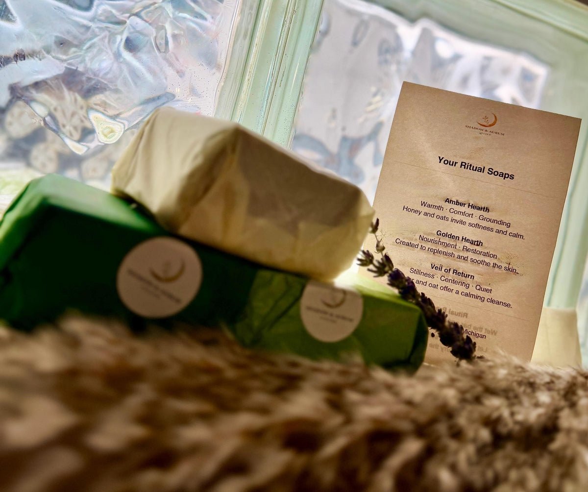 Honey, Oat, Milk Bar • Nourishing for Dry Sensitive Skin • Gentle Exfoliating • Golden Hearth Ritual