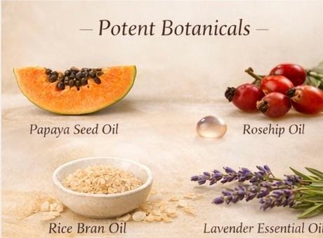 Facial Oil Serum | Botanical Glow Oil | Rosehip Papaya Face Oi