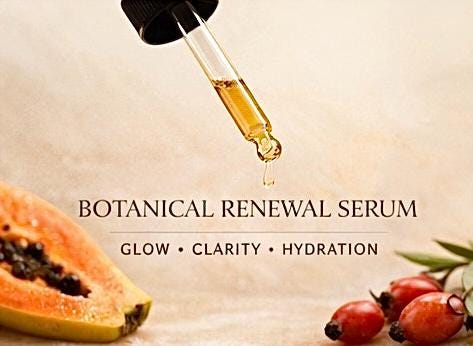 Facial Oil Serum | Botanical Glow Oil | Rosehip Papaya Face Oi