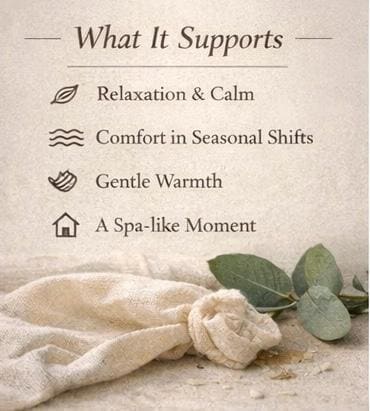 Herbal Compress Wrap | Lavender, Chamomile, Eucalyptus, Peppermint Aromatherapy Ritual
