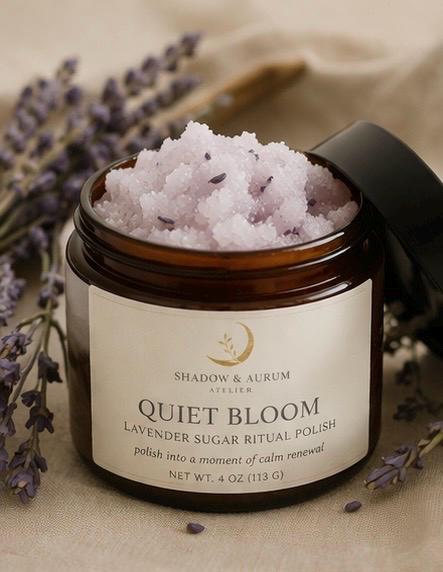Lavender Sugar Scrub | Coconut Oil Body Polish, Natural Exfoliator, Calming Ritual