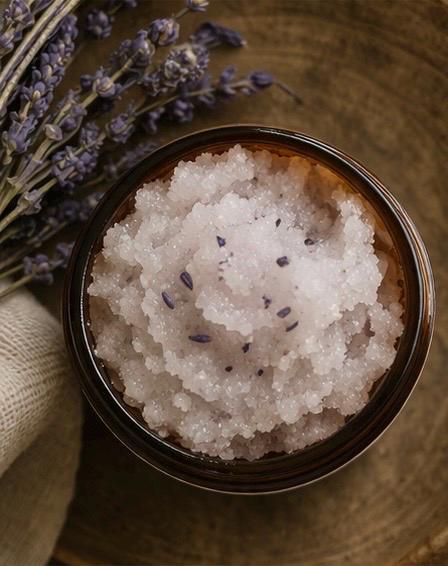 Lavender Sugar Scrub | Coconut Oil Body Polish, Natural Exfoliator, Calming Ritual