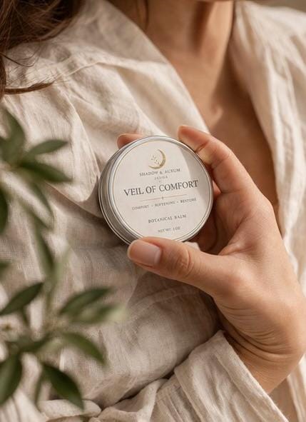 Herbal Balm for Dry Sensitive Skin | Botanical Moisturizing Salve, Comfort Restore