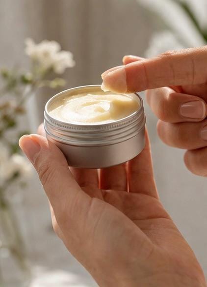 Herbal Balm for Dry Sensitive Skin | Botanical Moisturizing Salve, Comfort Restore