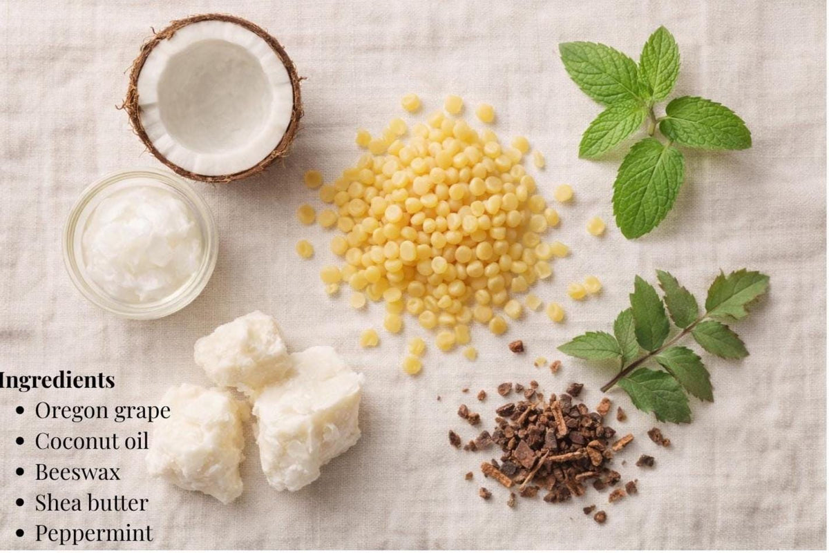 Herbal Balm for Dry Sensitive Skin | Botanical Moisturizing Salve, Comfort Restore