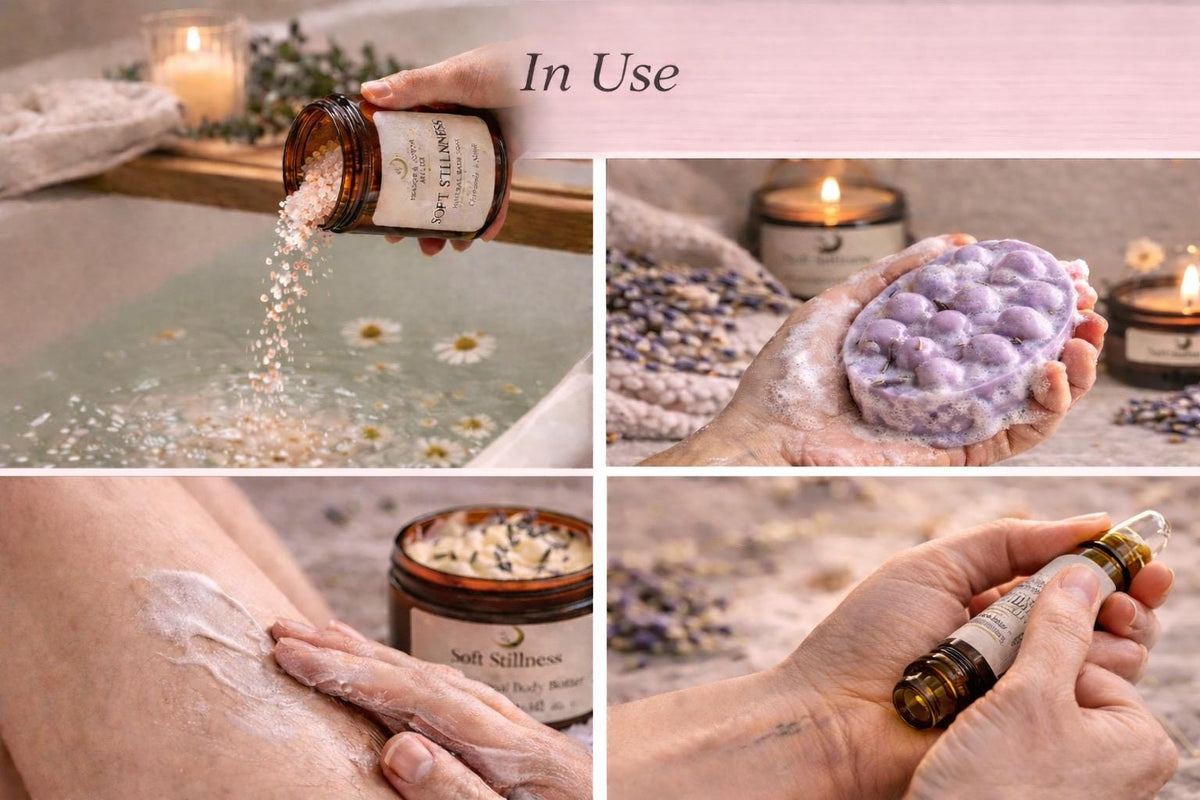 Lavender Self Care Ritual Set | Calming Aromatherapy Bundle, Relaxation Spa Gift