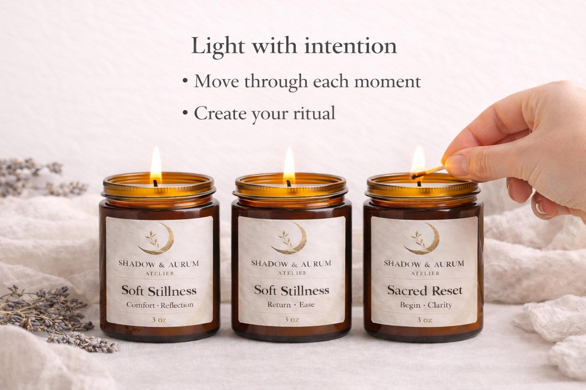 Lavender Candle Trio | Soy Wax Aromatherapy | All Natural Relaxation Ritual