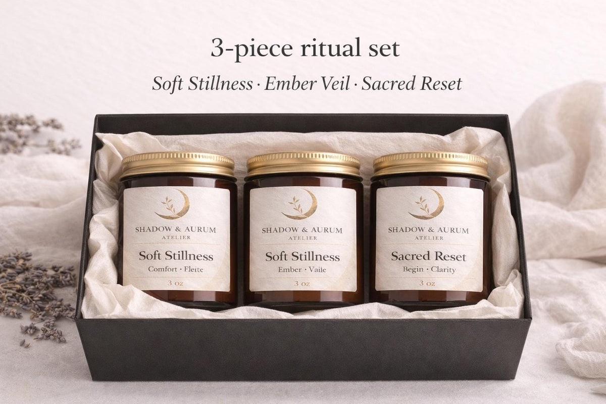 Lavender Candle Trio | Soy Wax Aromatherapy | All Natural Relaxation Ritual