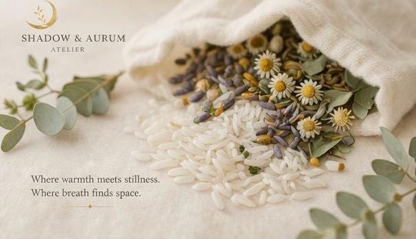 Herbal Compress Wrap | Lavender, Chamomile, Eucalyptus, Peppermint Aromatherapy Ritual