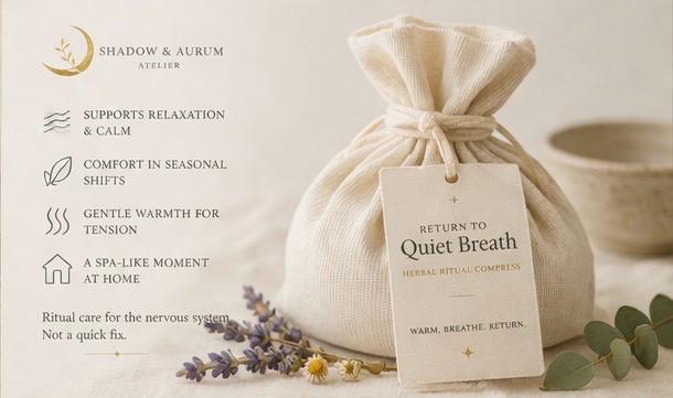 Herbal Compress Wrap | Lavender, Chamomile, Eucalyptus, Peppermint Aromatherapy Ritual