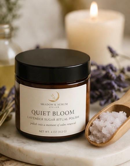 Lavender Sugar Scrub | Coconut Oil Body Polish, Natural Exfoliator, Calming Ritual