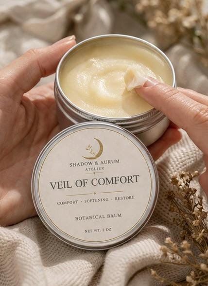 Herbal Balm for Dry Sensitive Skin | Botanical Moisturizing Salve, Comfort Restore