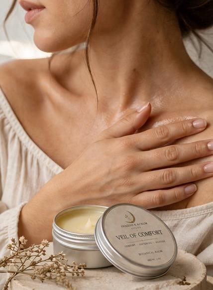 Herbal Balm for Dry Sensitive Skin | Botanical Moisturizing Salve, Comfort Restore