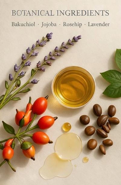 Bakuchiol Facial Oil | Natural Retinol Alternative | Sensitive Skin Serum | Botanical Glow Oil | Clean Skincare