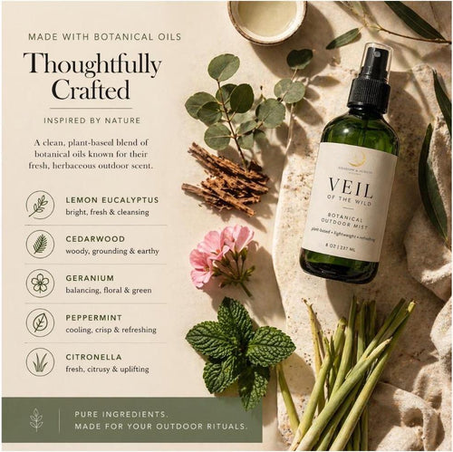 Botanical Outdoor Mist | Plant-Based Bug Spray, Fresh Herbaceous Scent