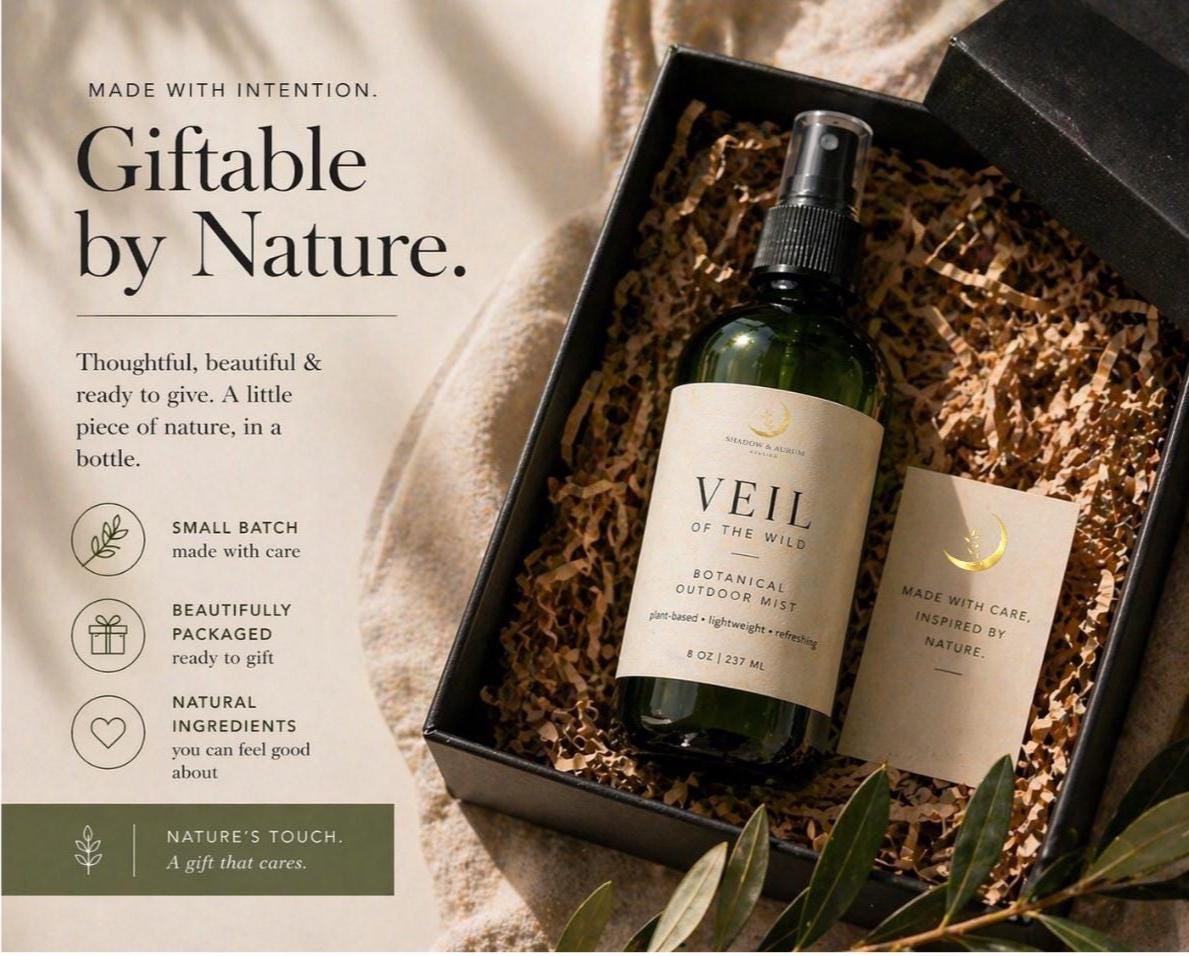 Botanical Outdoor Mist | Plant-Based Bug Spray, Fresh Herbaceous Scent