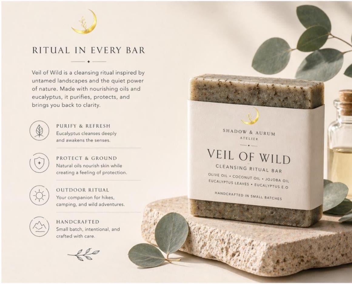 Eucalyptus Cleansing Ritual Bar | Outdoor Botanical Soap, Natural Oils