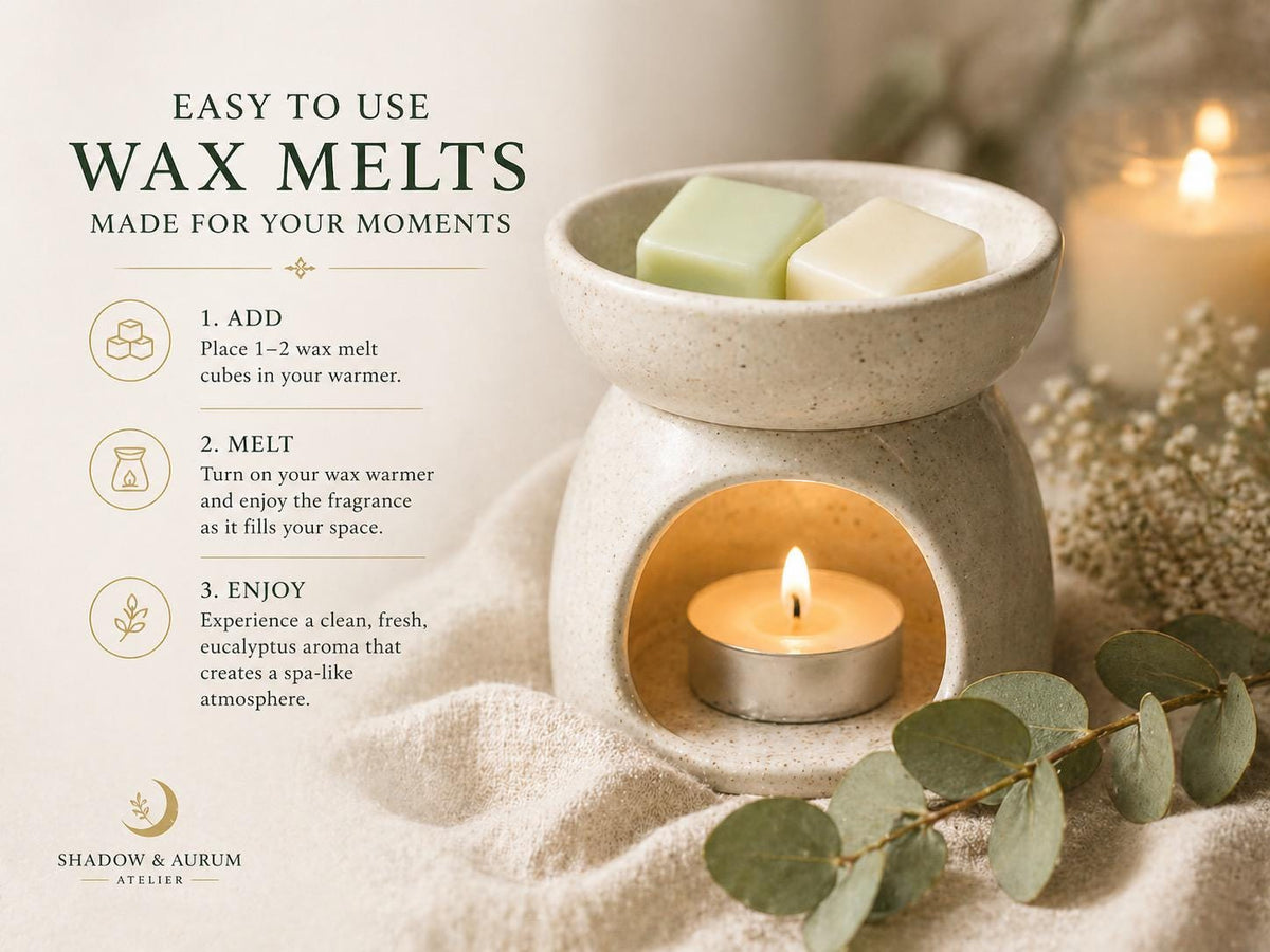 Eucalyptus Wax Melts | Natural Soy Wax, Essential Oil, Small Batch, Spa Scent