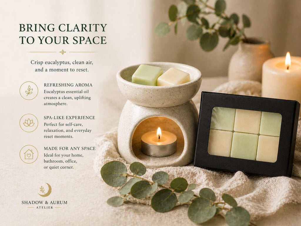 Eucalyptus Wax Melts | Natural Soy Wax, Essential Oil, Small Batch, Spa Scent