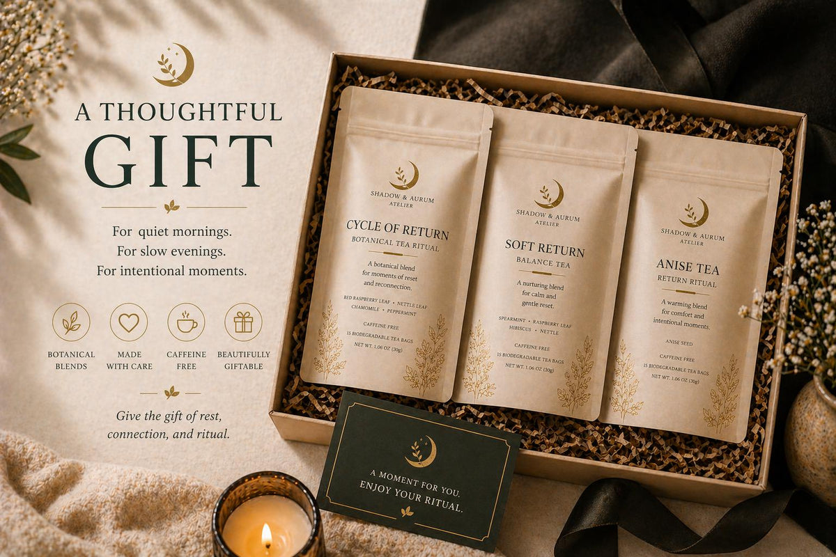 Tea Set Trio | Herbal | Warming Botanical | Monthly Support | Return Ritual | Gift for her