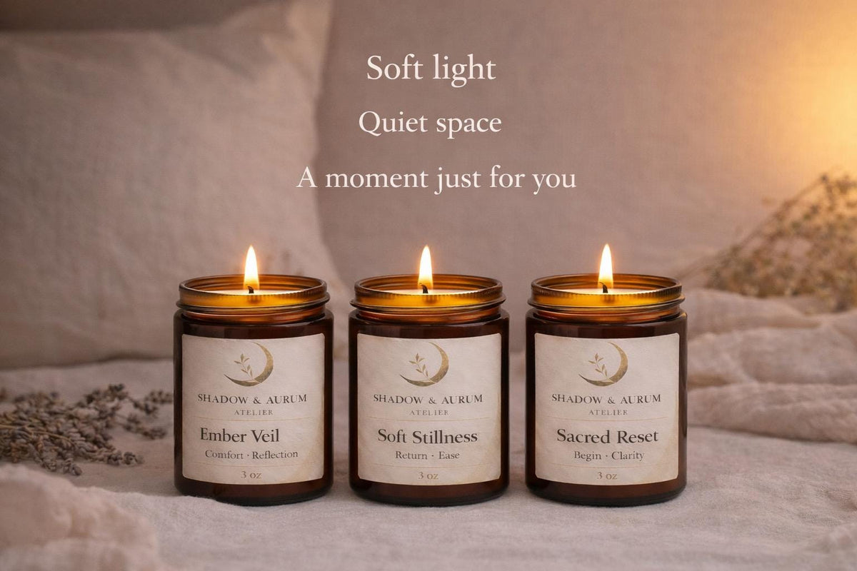 Lavender Candle Trio | Soy Wax Aromatherapy | All Natural Relaxation Ritual
