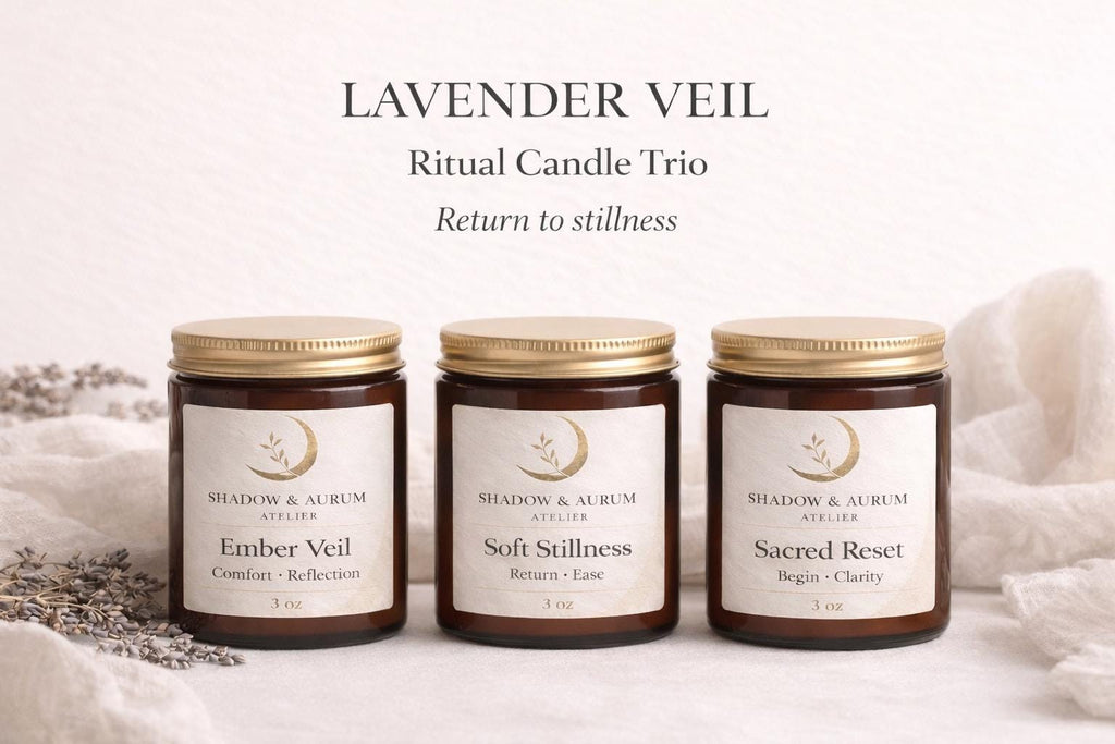 Lavender Candle Trio | Soy Wax Aromatherapy | All Natural Relaxation Ritual