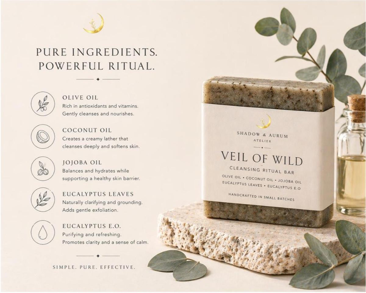 Eucalyptus Cleansing Ritual Bar | Outdoor Botanical Soap, Natural Oils