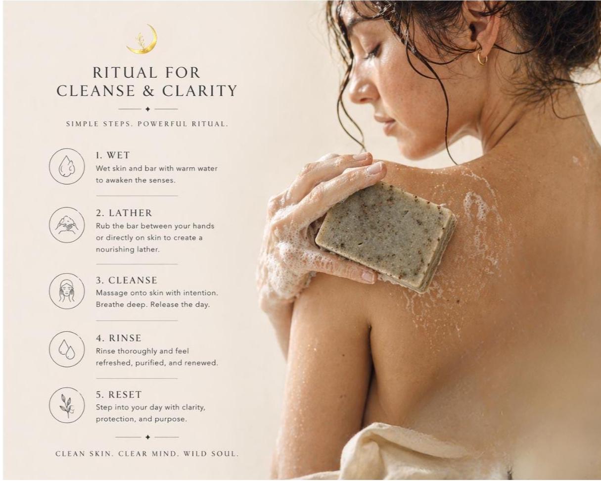 Eucalyptus Cleansing Ritual Bar | Outdoor Botanical Soap, Natural Oils