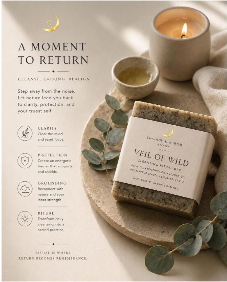 Eucalyptus Cleansing Ritual Bar | Outdoor Botanical Soap, Natural Oils