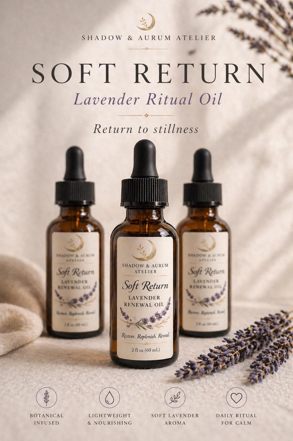 Lavender Renewal Oil | Botanical Hair, Face, Body Oil | Self Care Ritual | Multi-Use | All Natural