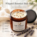 Handcrafted Lavender Body Butter | Whipped Shea Moisturizer, Botanical Blend