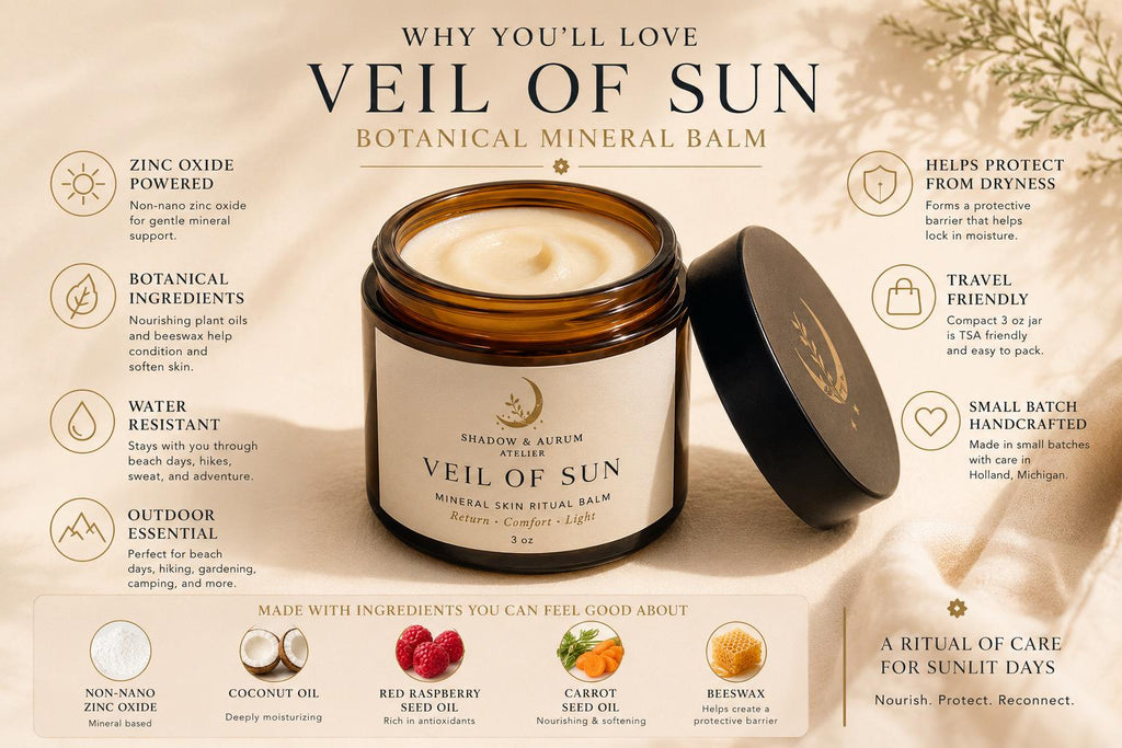 Outdoor Mineral Balm | Non-Nano Zinc Oxide Botanical Skin Ritual (Water-Free)