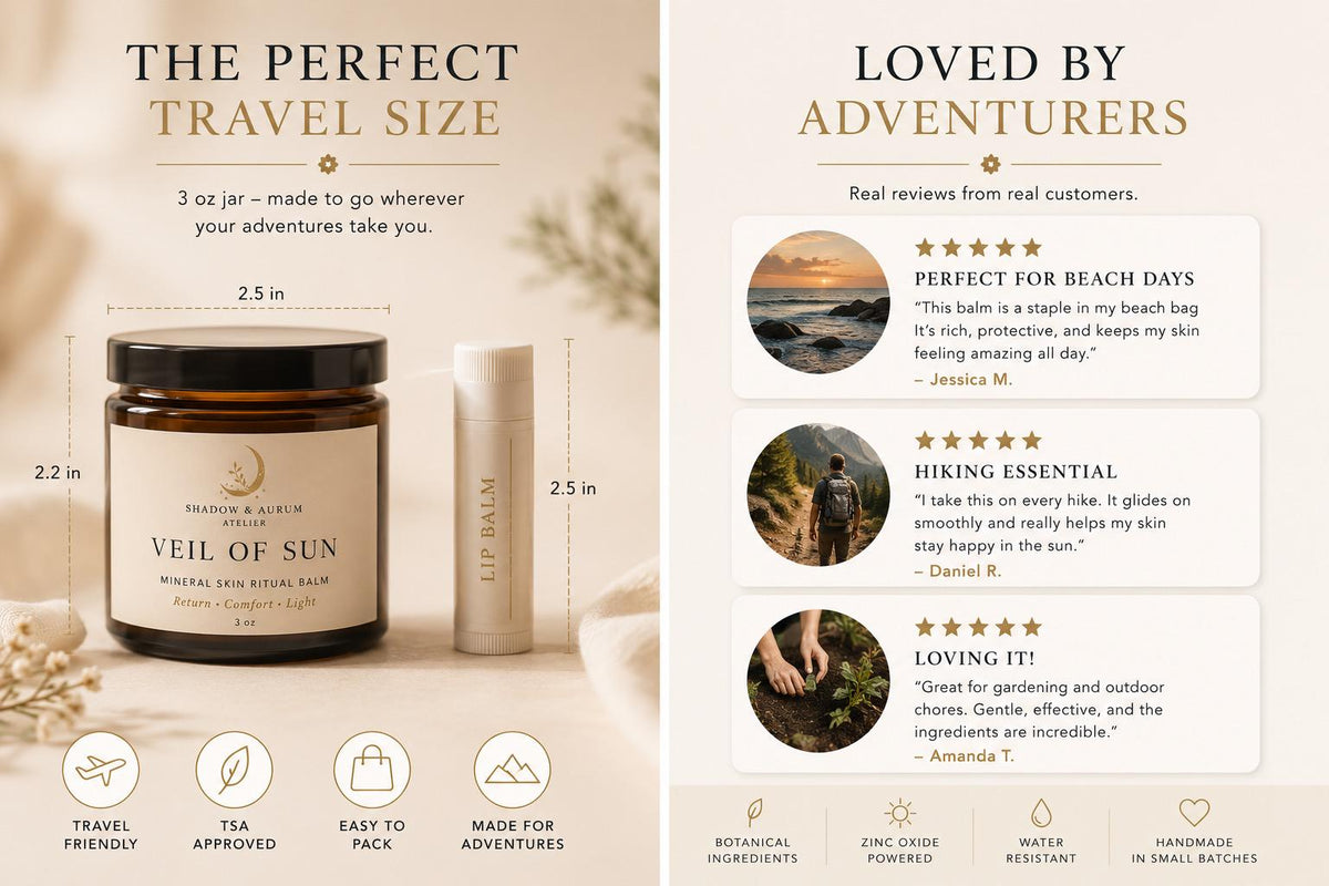 Outdoor Mineral Balm | Non-Nano Zinc Oxide Botanical Skin Ritual (Water-Free)