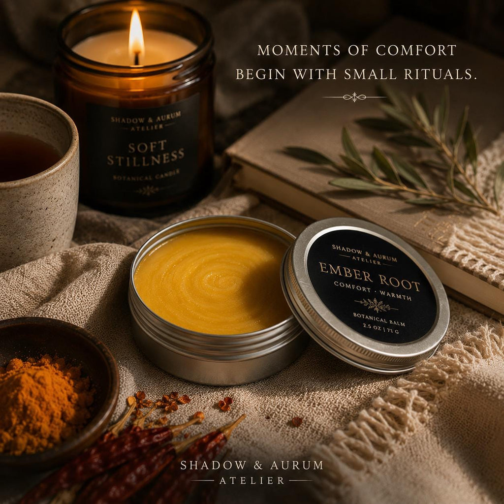 Ember Root Botanical Balm | Turmeric Cayenne Beeswax Salve | Comfort Ritual Body Care