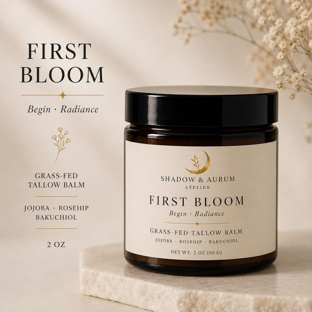 First Bloom Tallow Balm | Rosehip & Bakuchiol | Botanical Moisture Balm | Natural Skincare Ritual