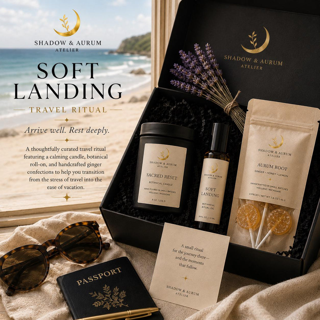 Travel Gift Set | Vacation Self Care | Relaxation Kit | Made for Transition Soft Landing Ritual