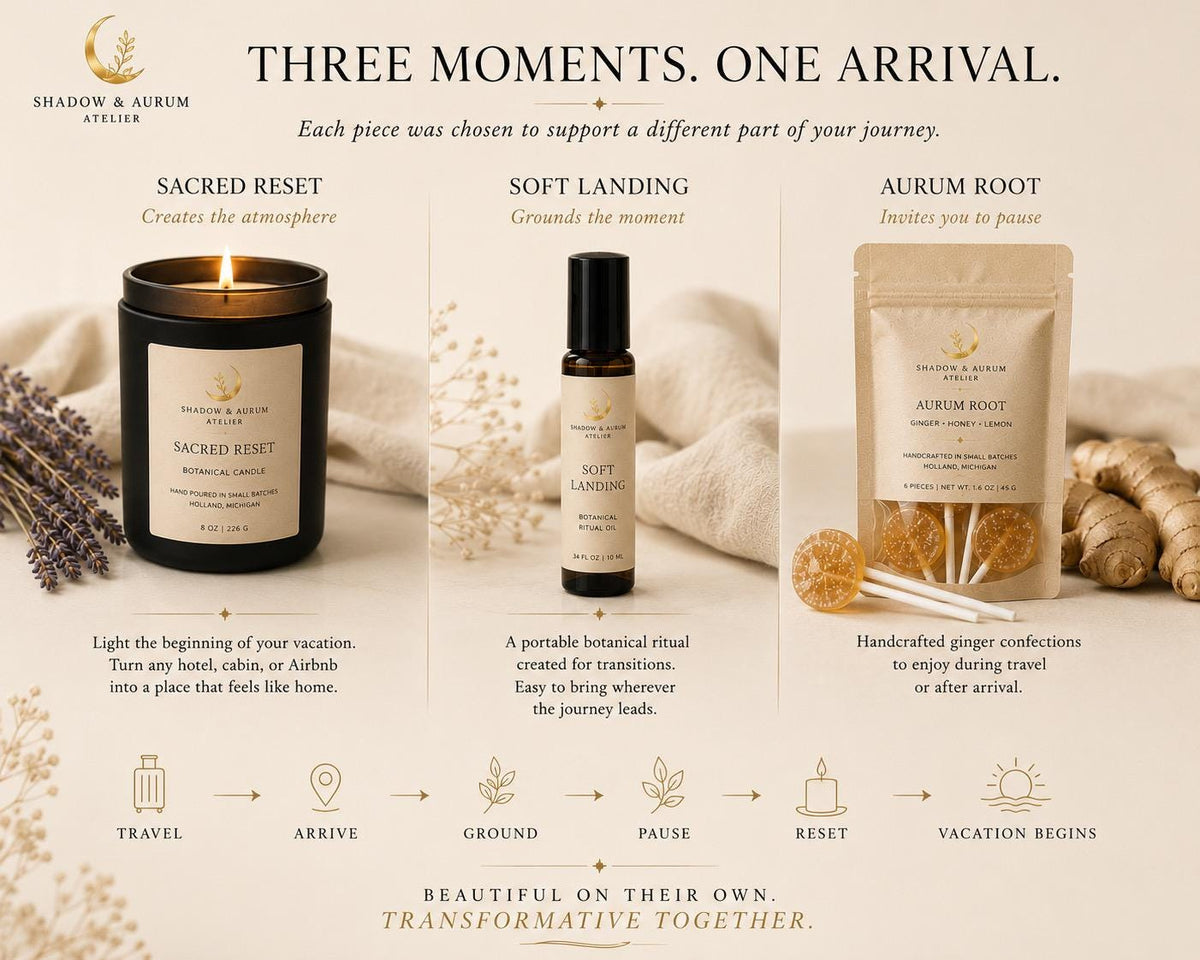 Travel Gift Set | Vacation Self Care | Relaxation Kit | Made for Transition Soft Landing Ritual
