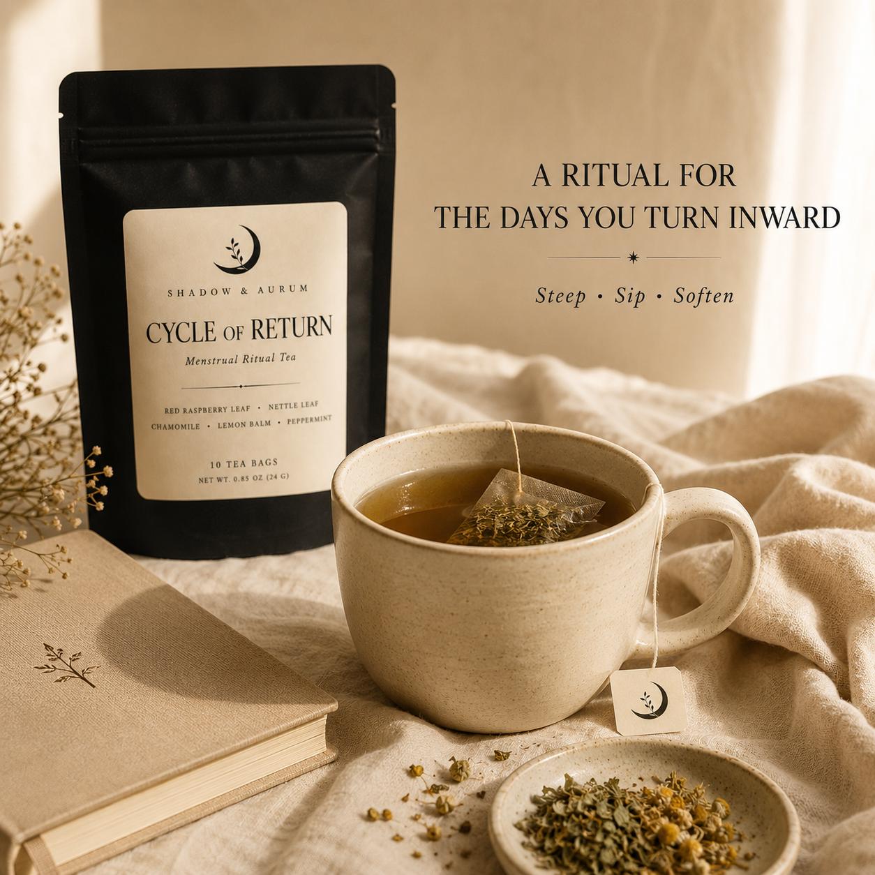 Menstrual Cycle Herbal Tea | Raspberry Leaf, Chamomile & Lemon Balm