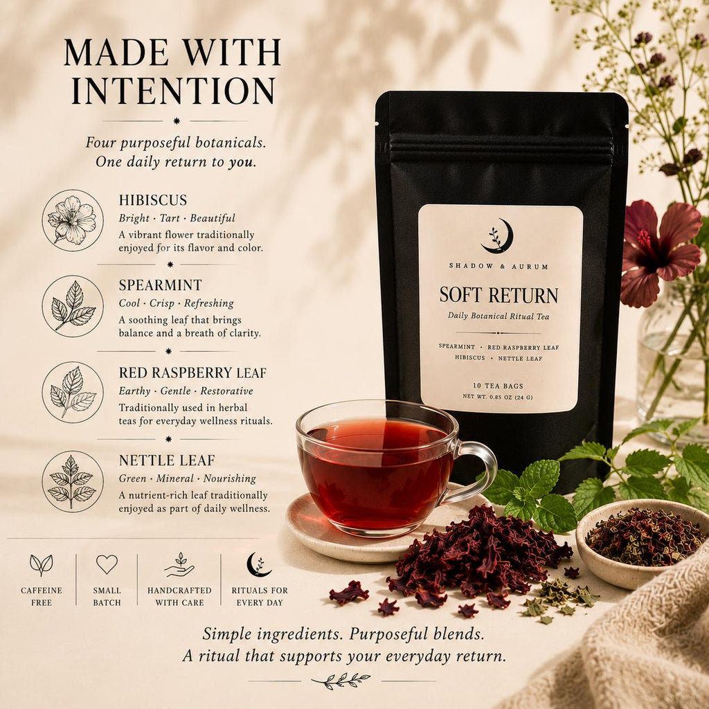 Spearmint Herbal Tea | Raspberry Leaf, Hibiscus & Nettle PCOS/ Period friendly