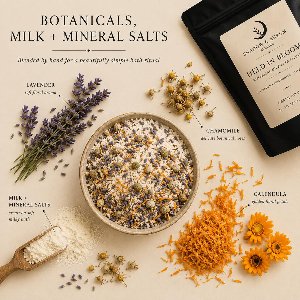 Lavender Milk Bath Tea with Chamomile & Calendula | Held in Bloom