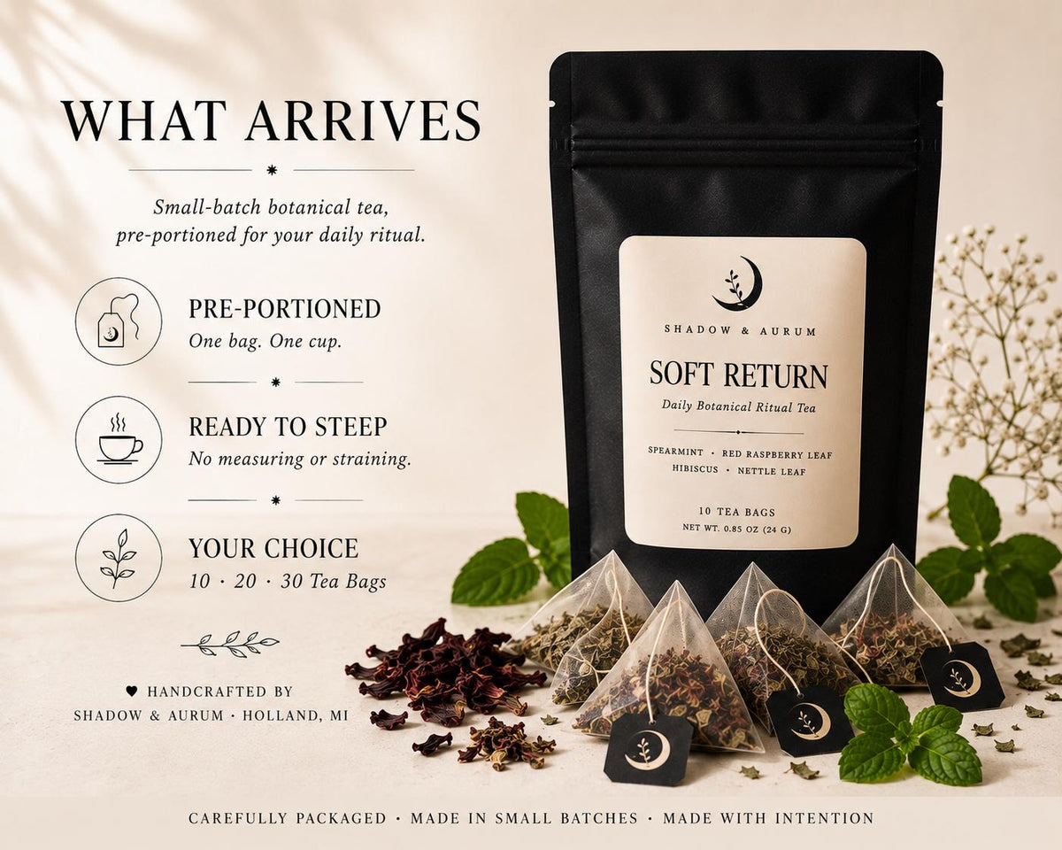 Spearmint Herbal Tea | Raspberry Leaf, Hibiscus & Nettle PCOS/ Period friendly