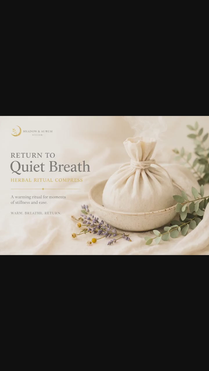 Herbal Compress Wrap | Lavender, Chamomile, Eucalyptus, Peppermint Aromatherapy Ritual